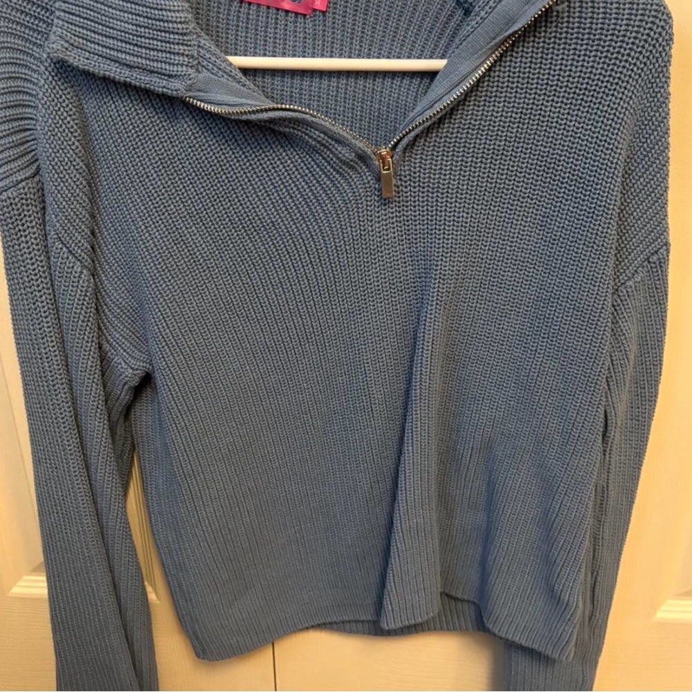 Edikted Blue Knit Sweater